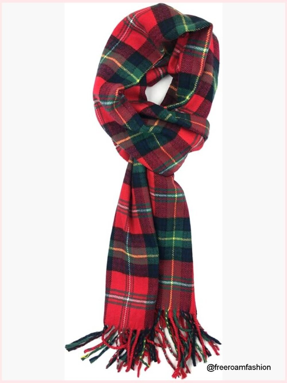 Super Soft Cashmere Feel Winter Plaid Scarf for Women Men